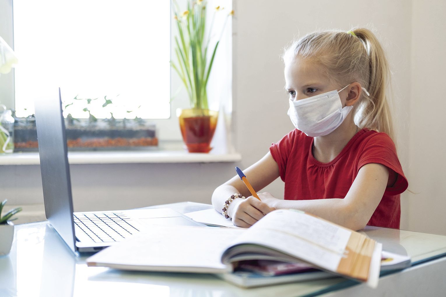 Student at lap top